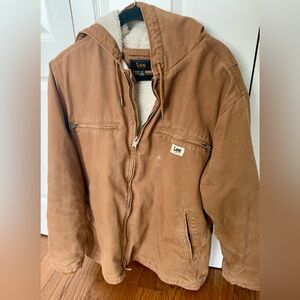 Vintage Lee canvas hooded chore coat size M